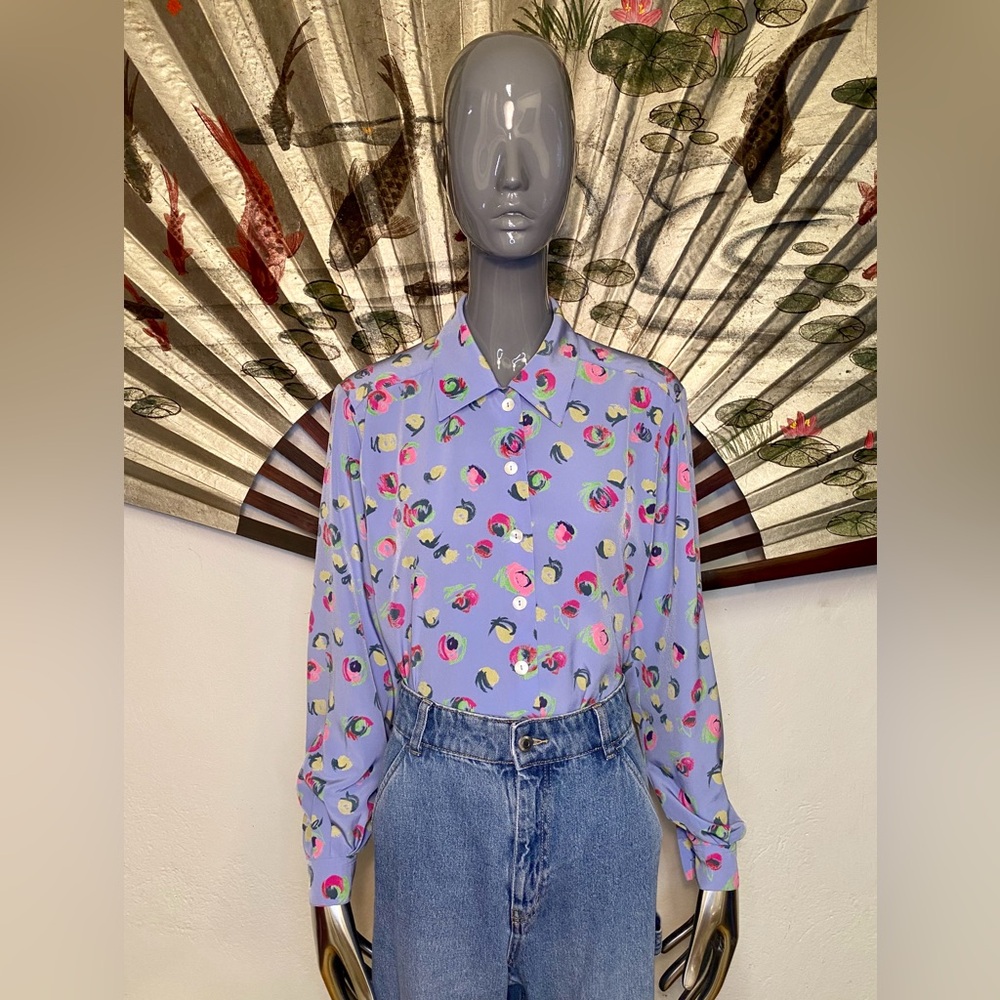 Vintage Jaeger Print Shirt, XS